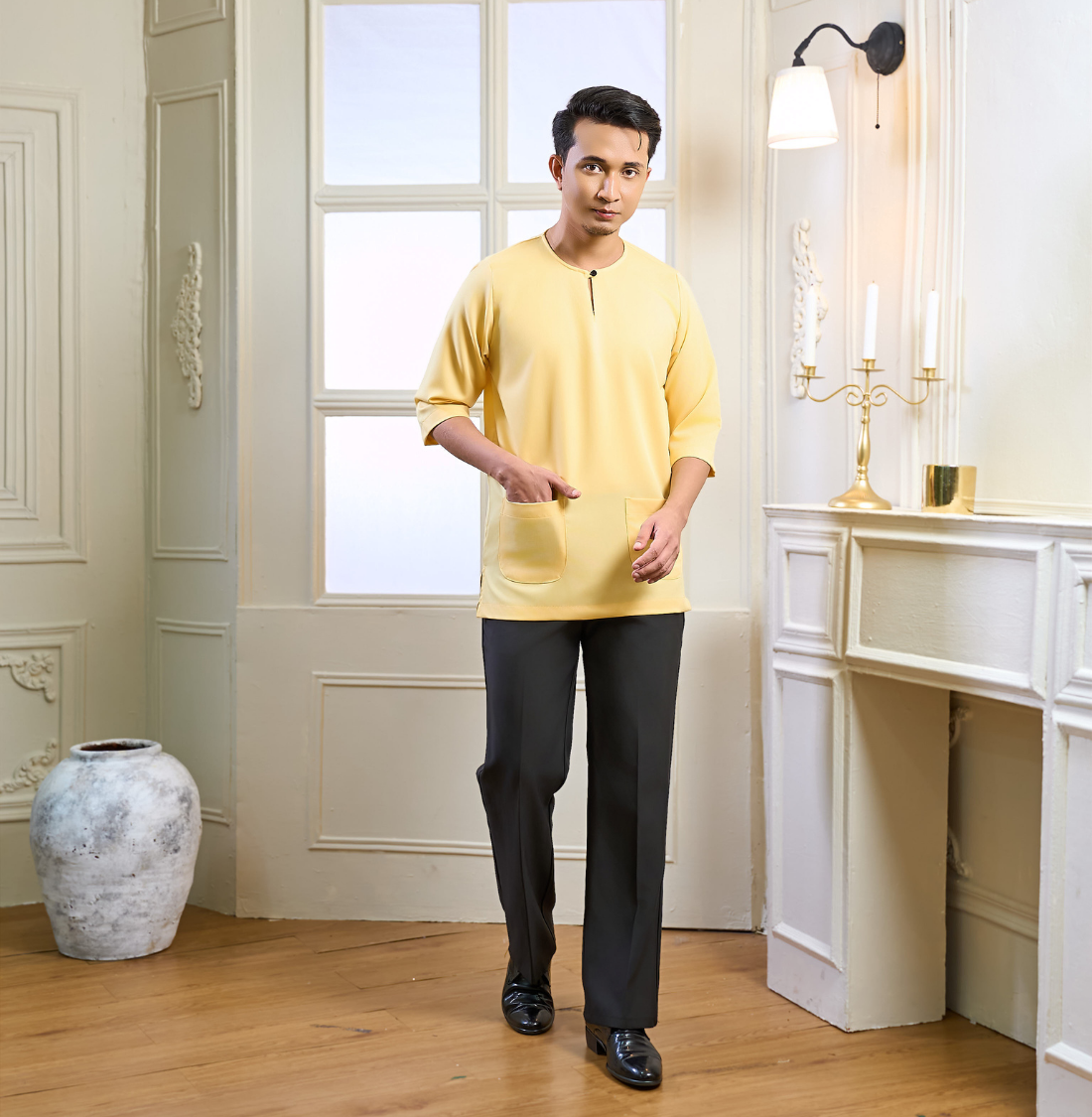 Kurta Rayyan in Soft Yellow