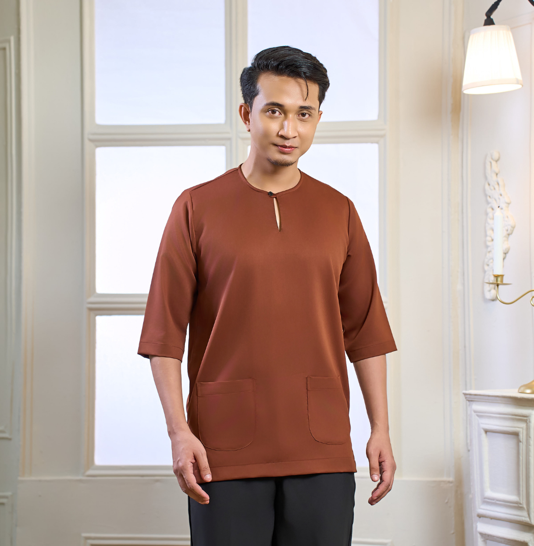 Rayyan Kurta in Rich Brown
