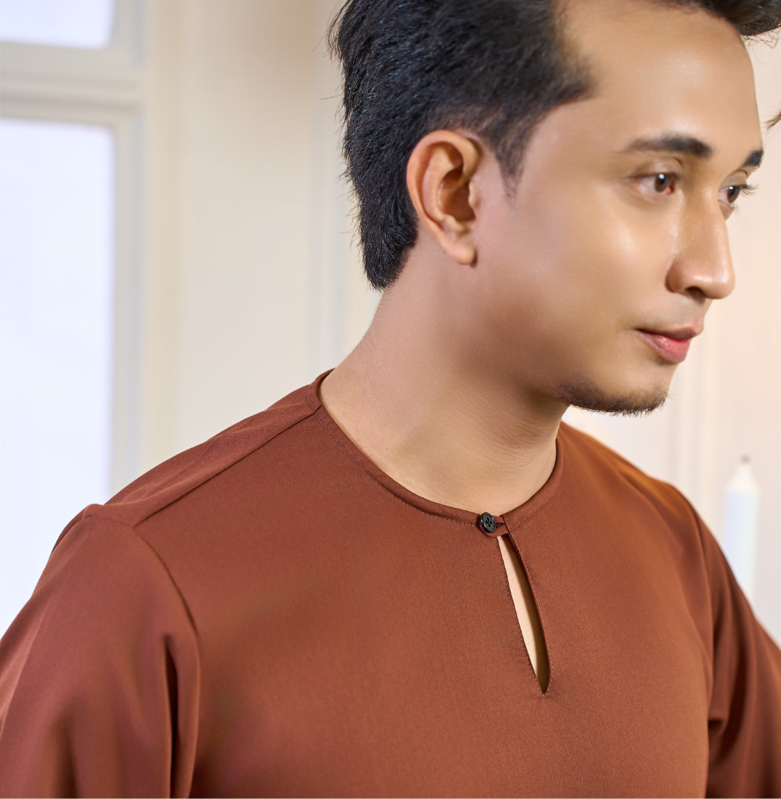 Rayyan Kurta in Rich Brown