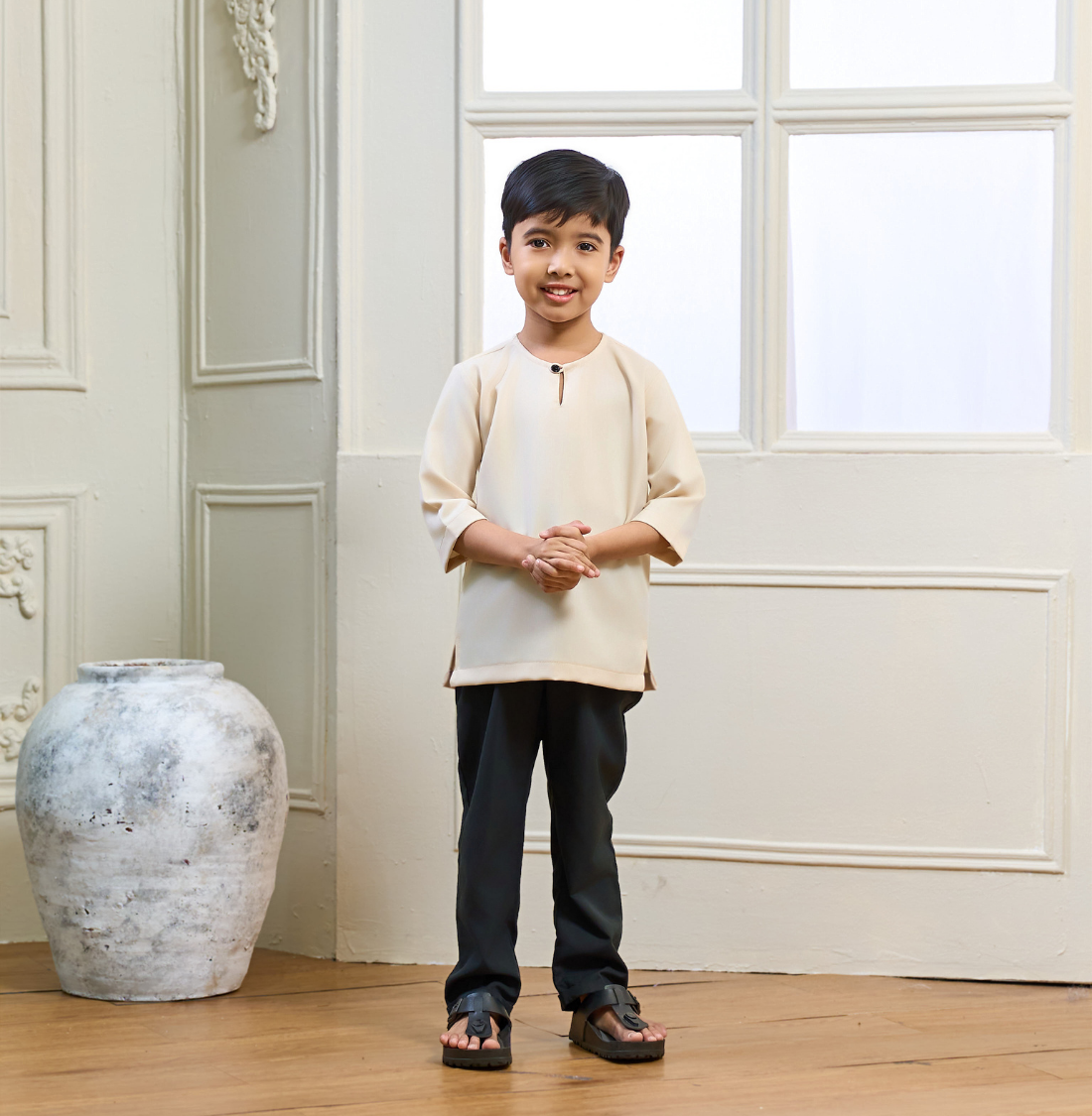 Rayyan Kids Kurta in Champagne