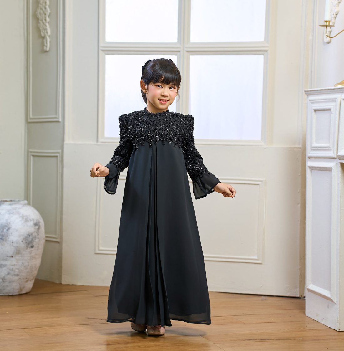 Rosella Dress Kids in Black