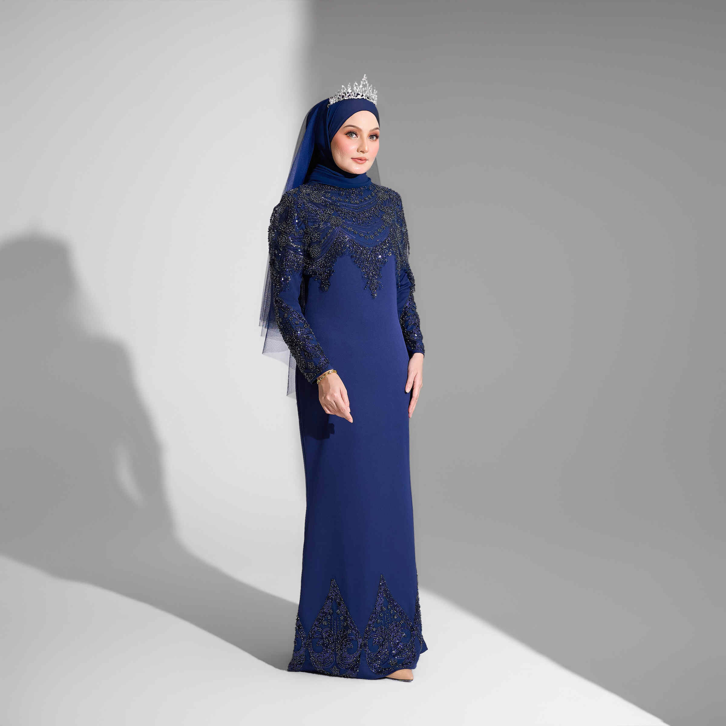 Elara Dress Navy