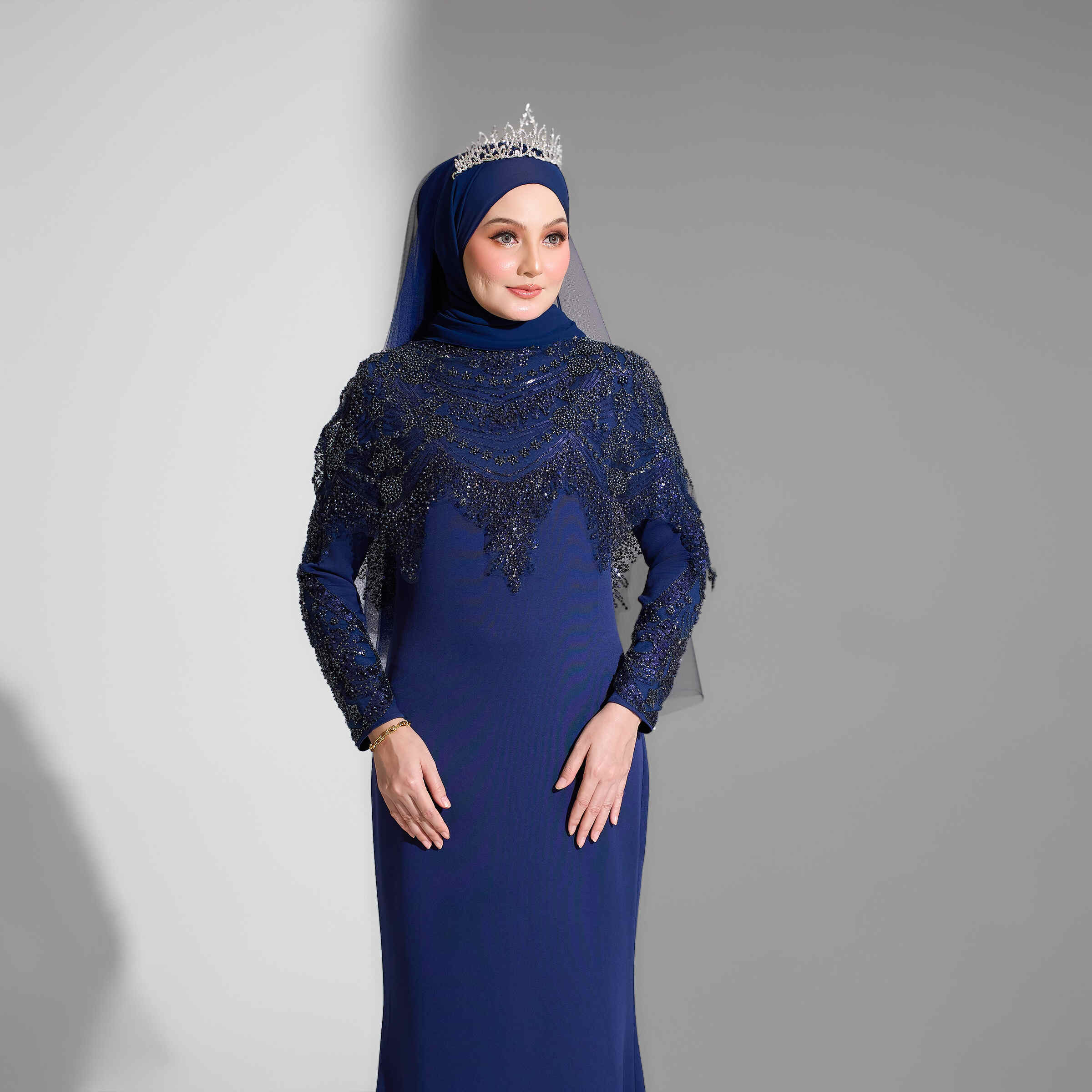 Elara Dress Navy