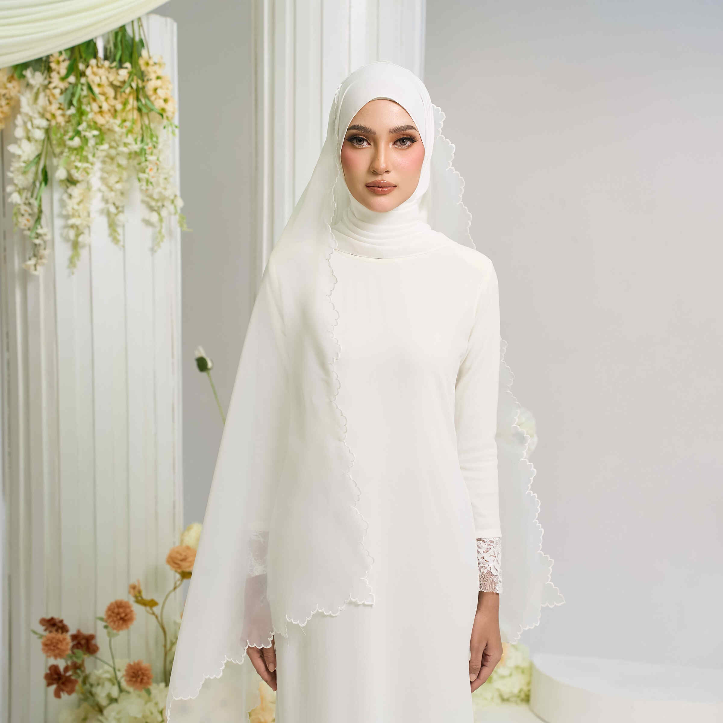 Organza Veil in Off White