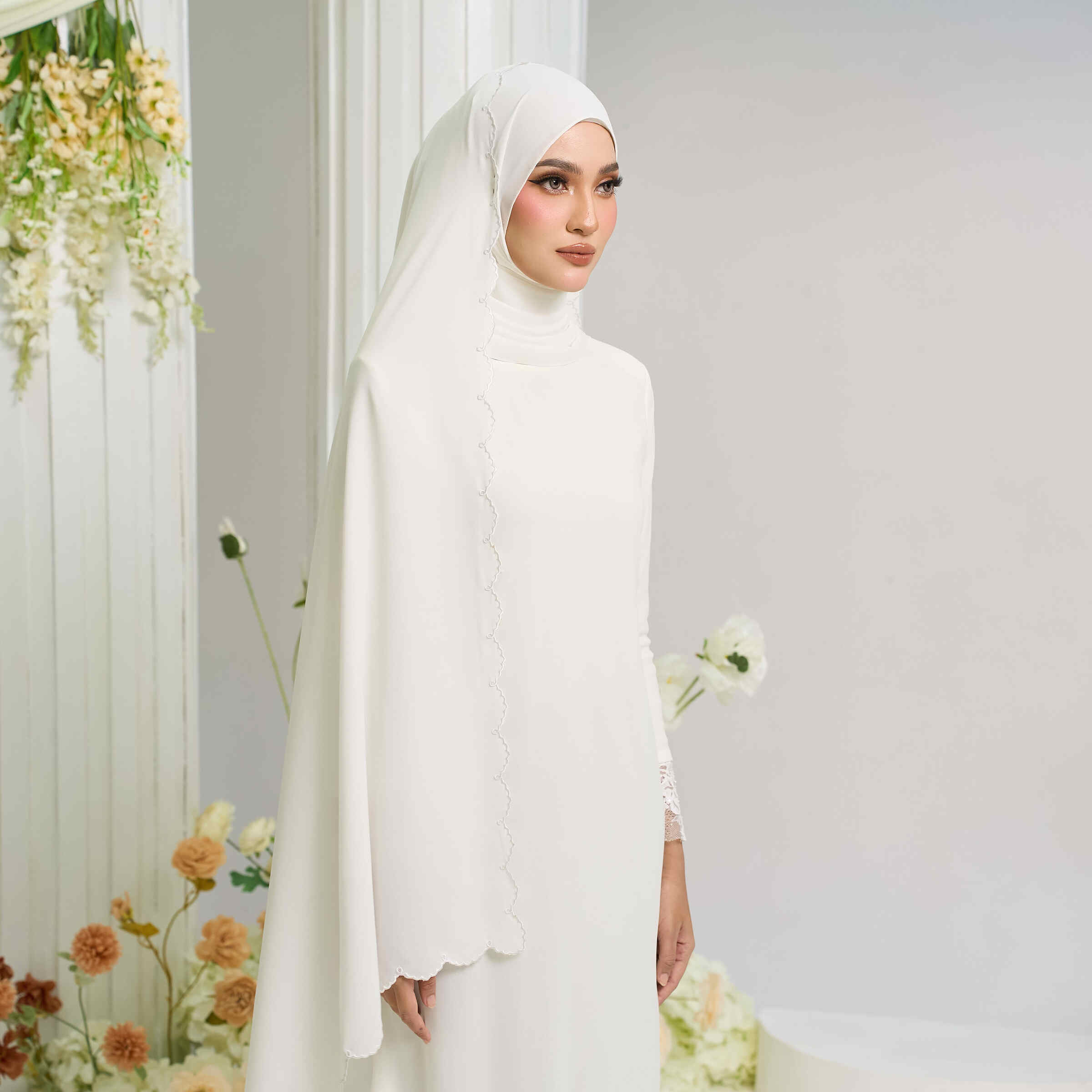 Veil Sulam Chiffon in Off White