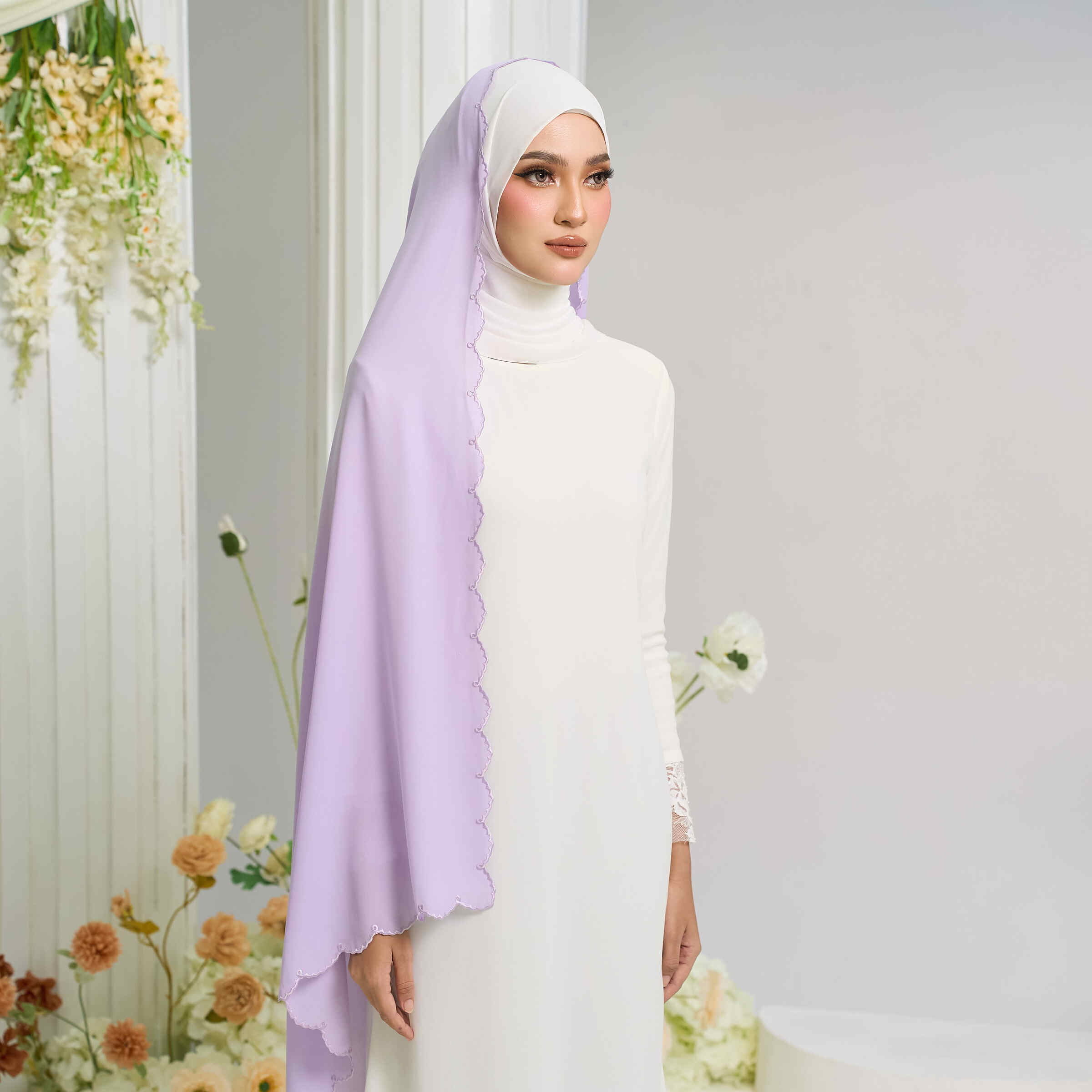 Veil Sulam Chiffon in Lilac