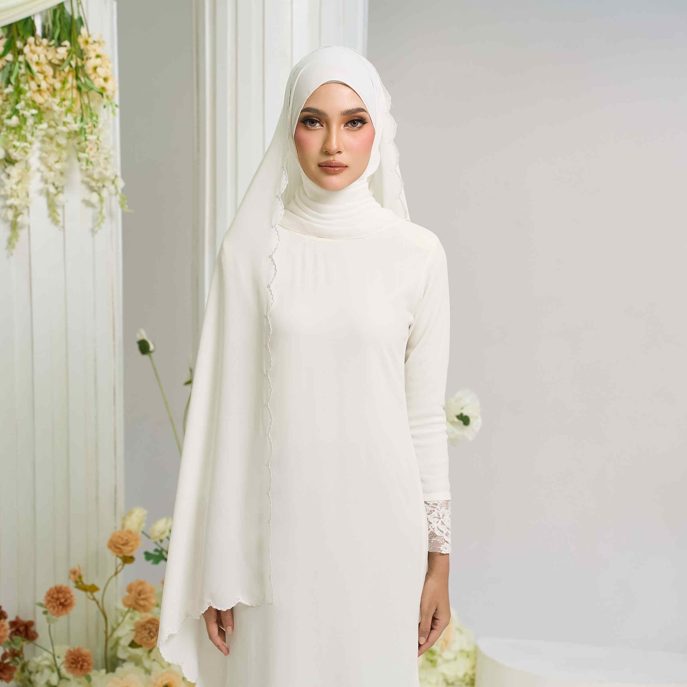 Veil Sulam Chiffon in Off White