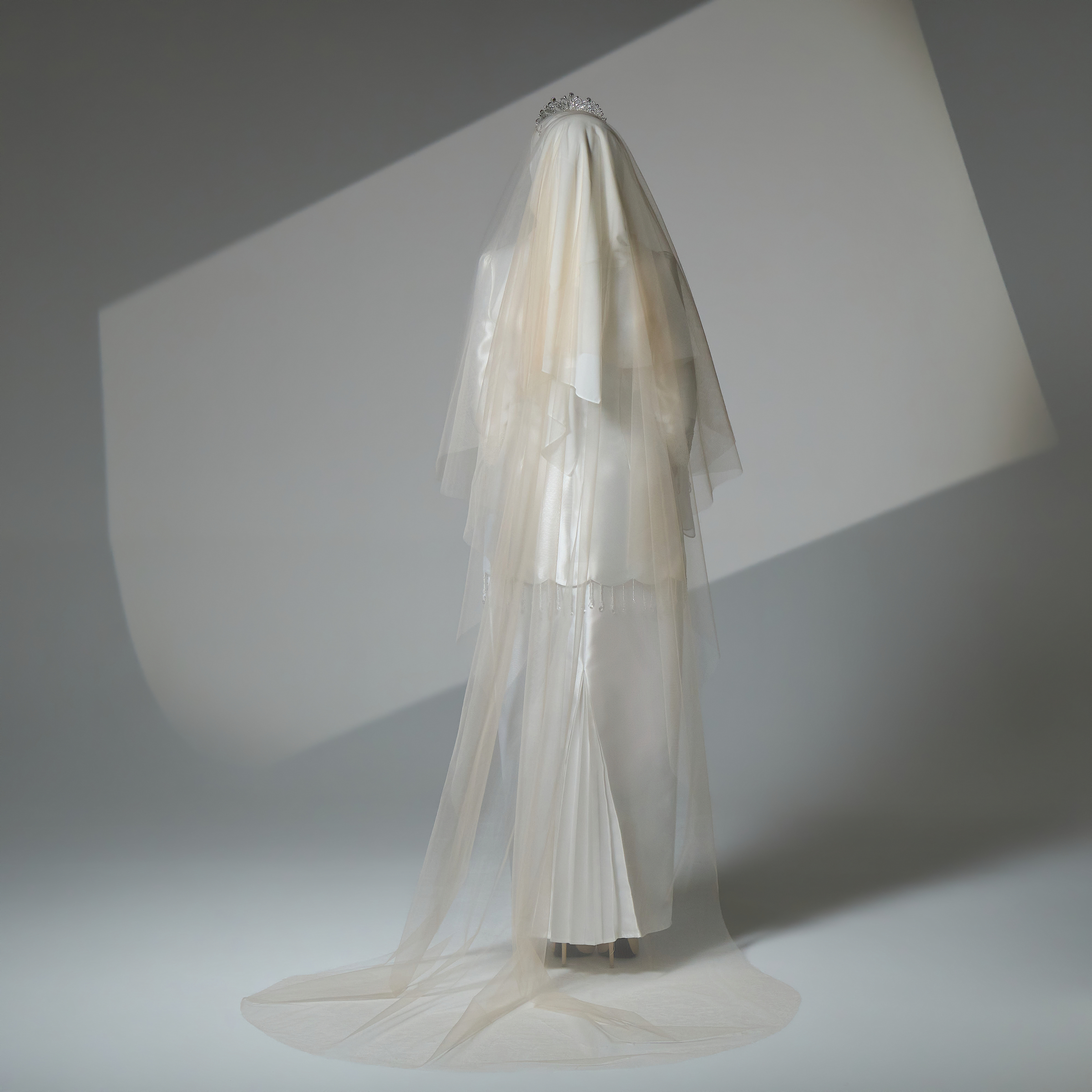 Cinderella Veil in Champagne