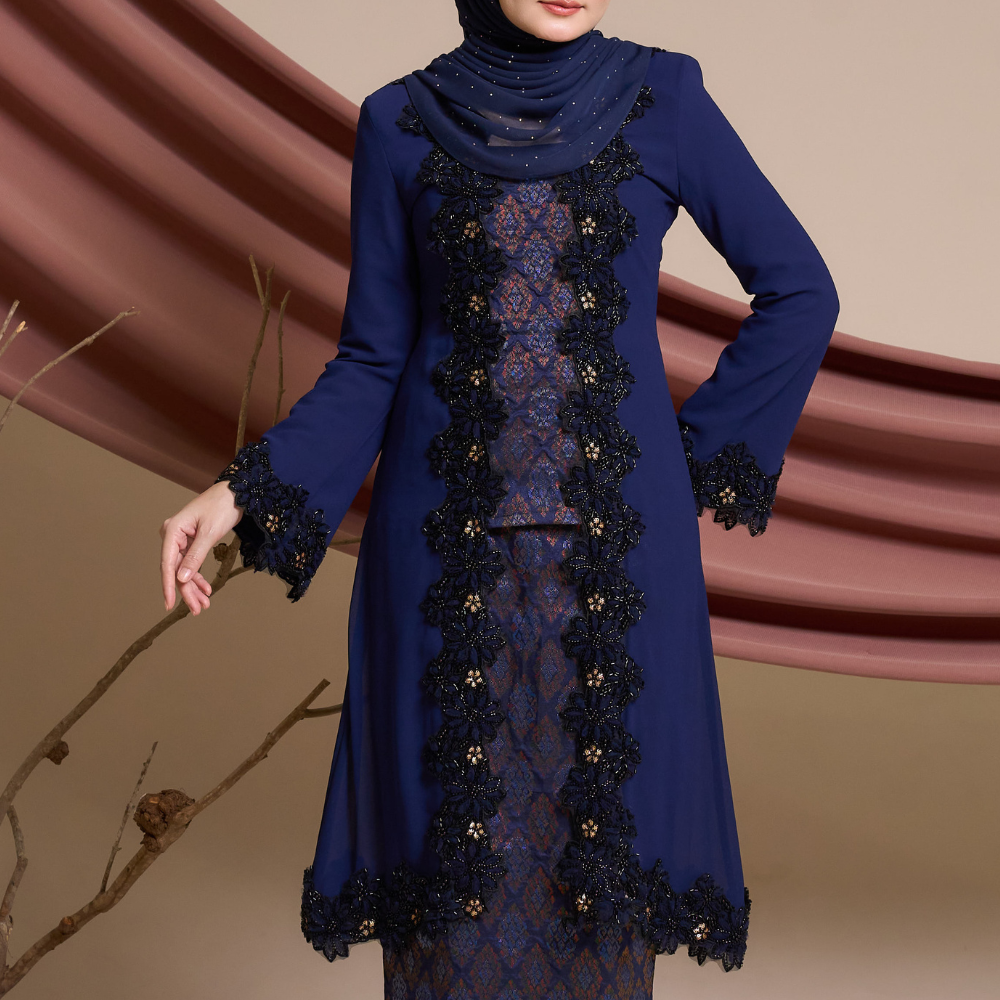 Suri Songket in Navy