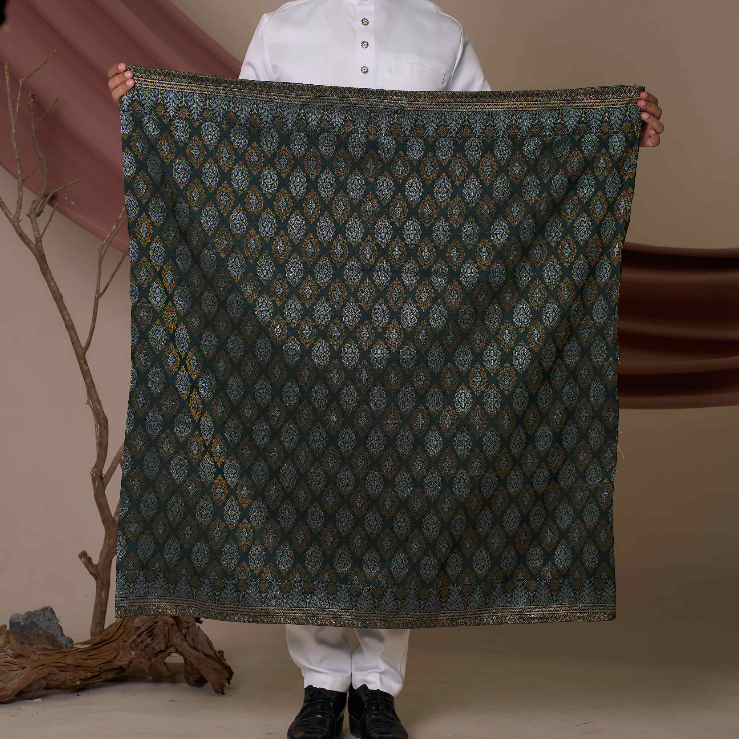 Sampin Songket in Emerald