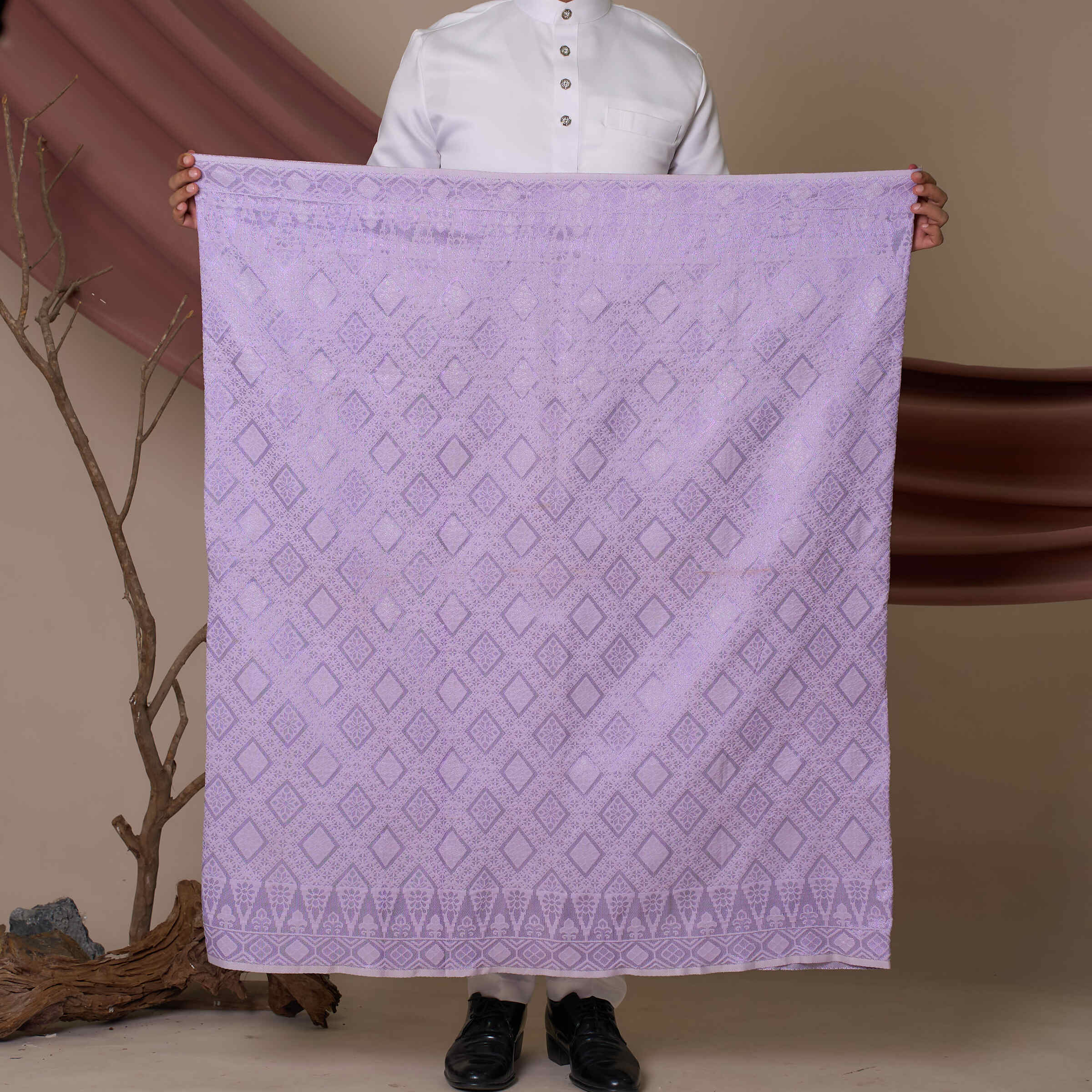 Sampin Songket in Lilac