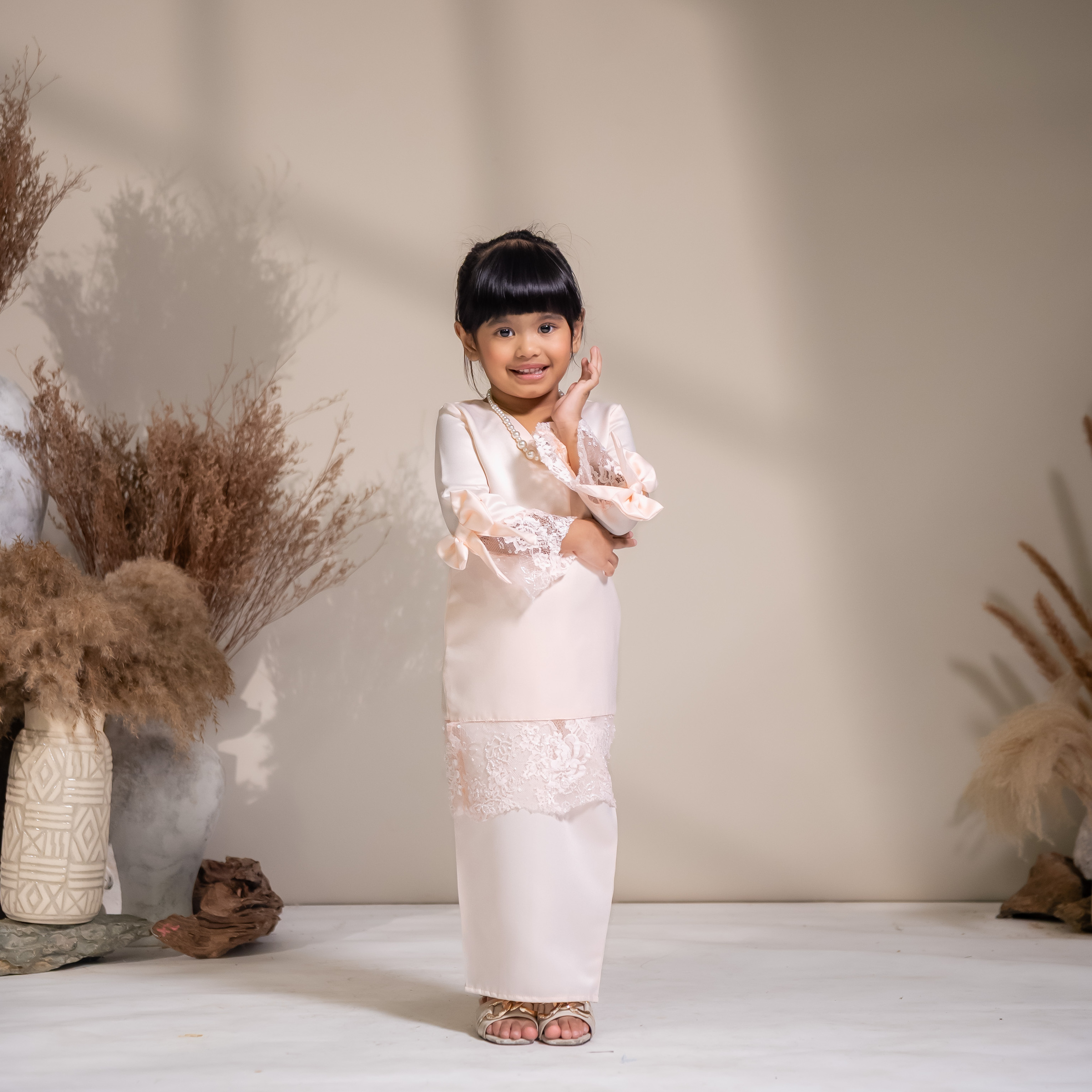 Ayra Kurung Kids in Navy