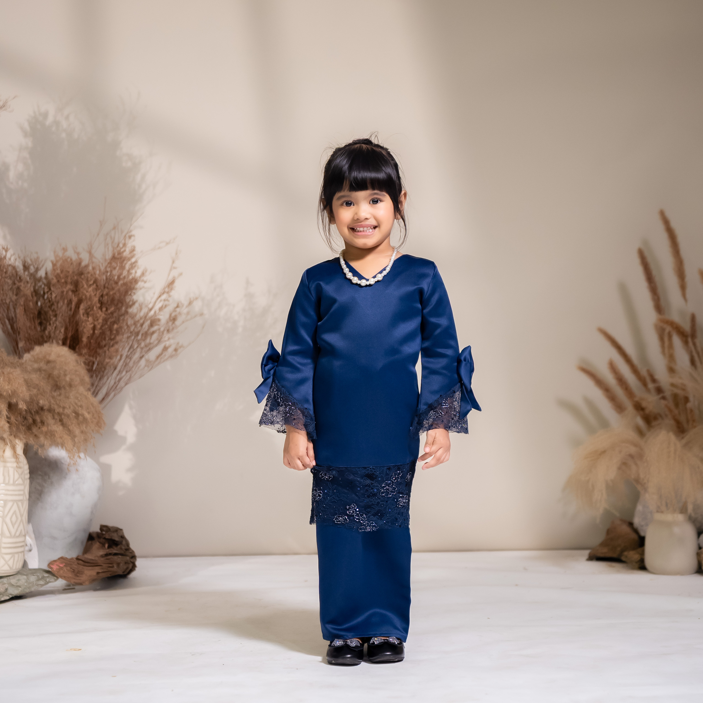 Ayra Kids Kurung in Navy