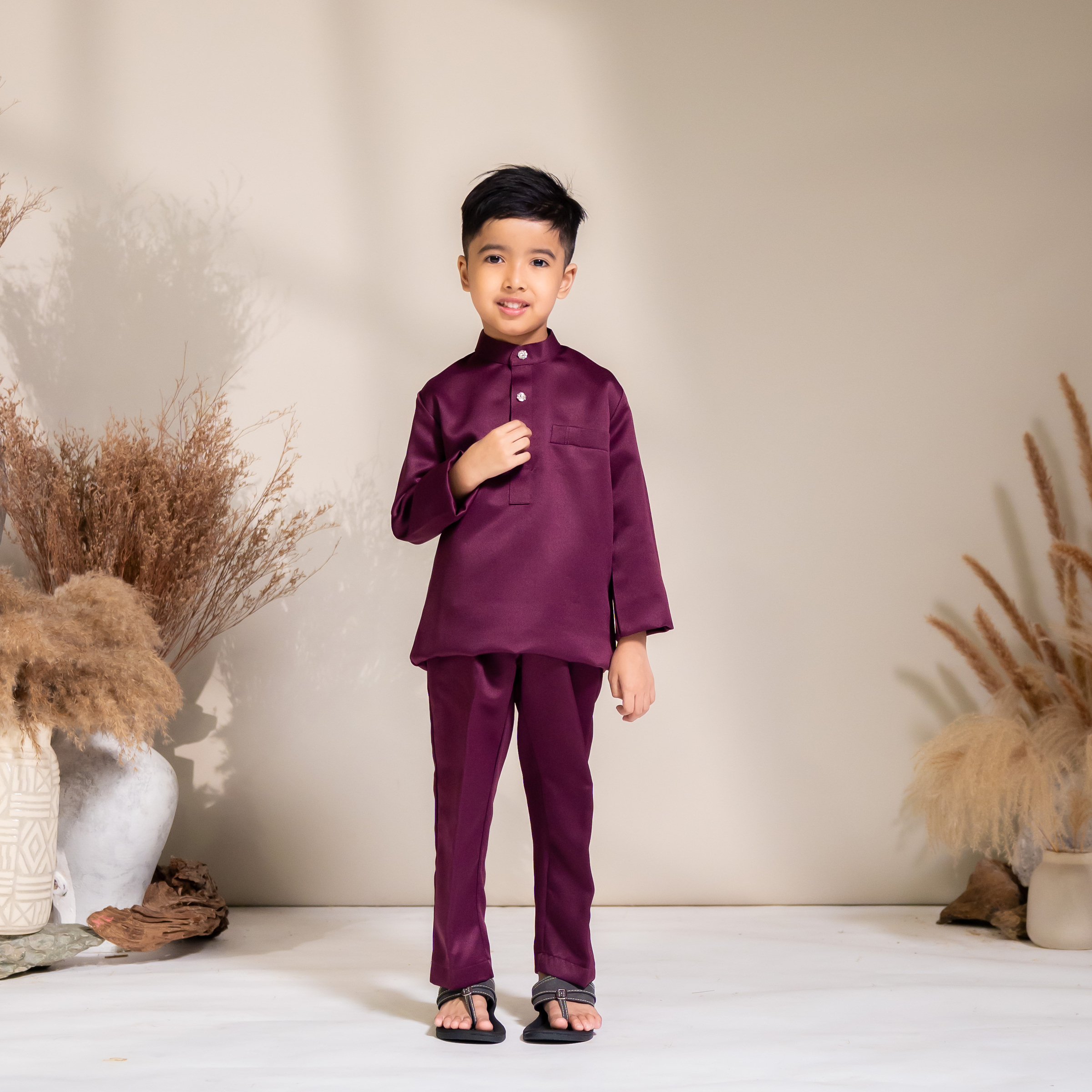 Arjuna Kids in Burgundy
