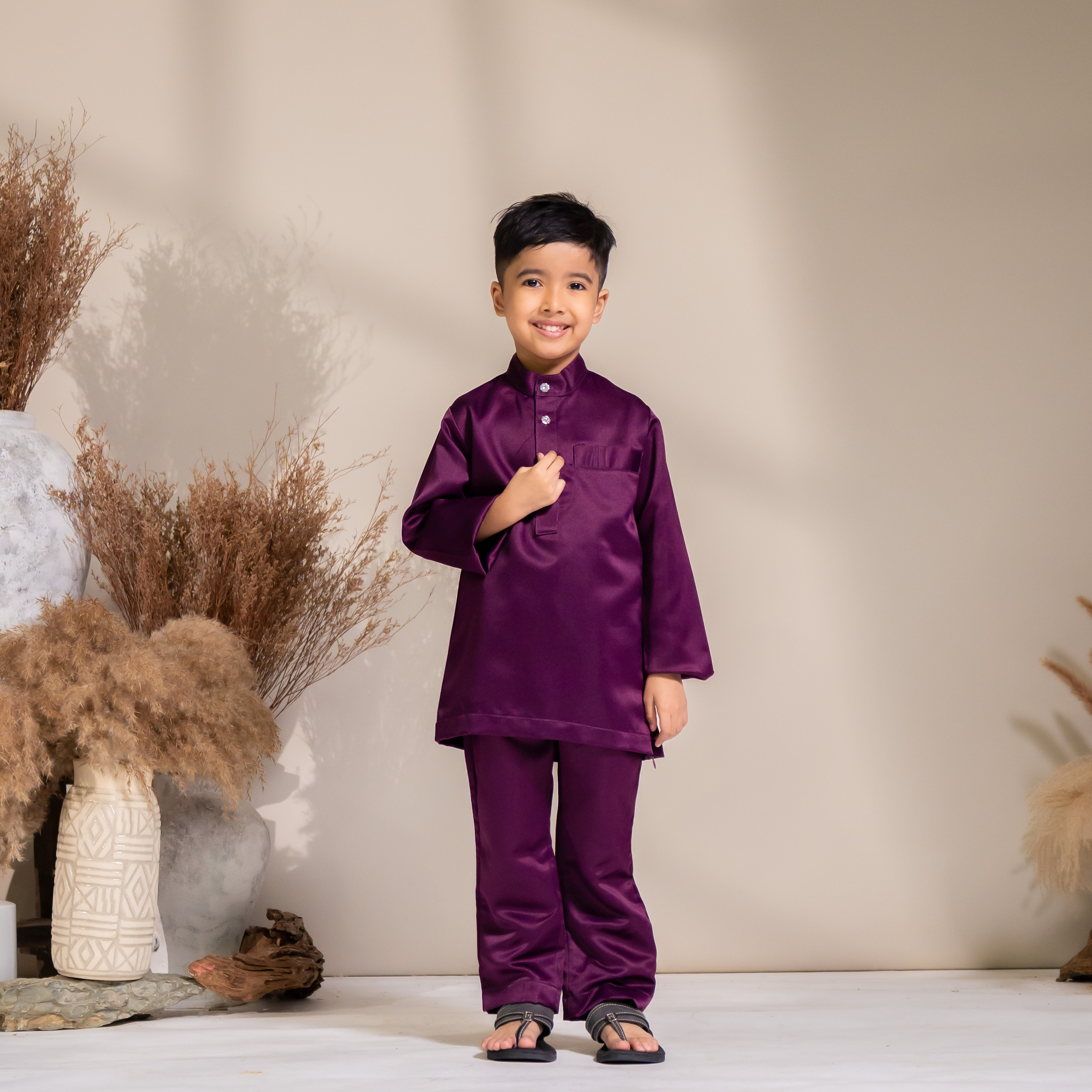 Arjuna Kids in Dark Purple