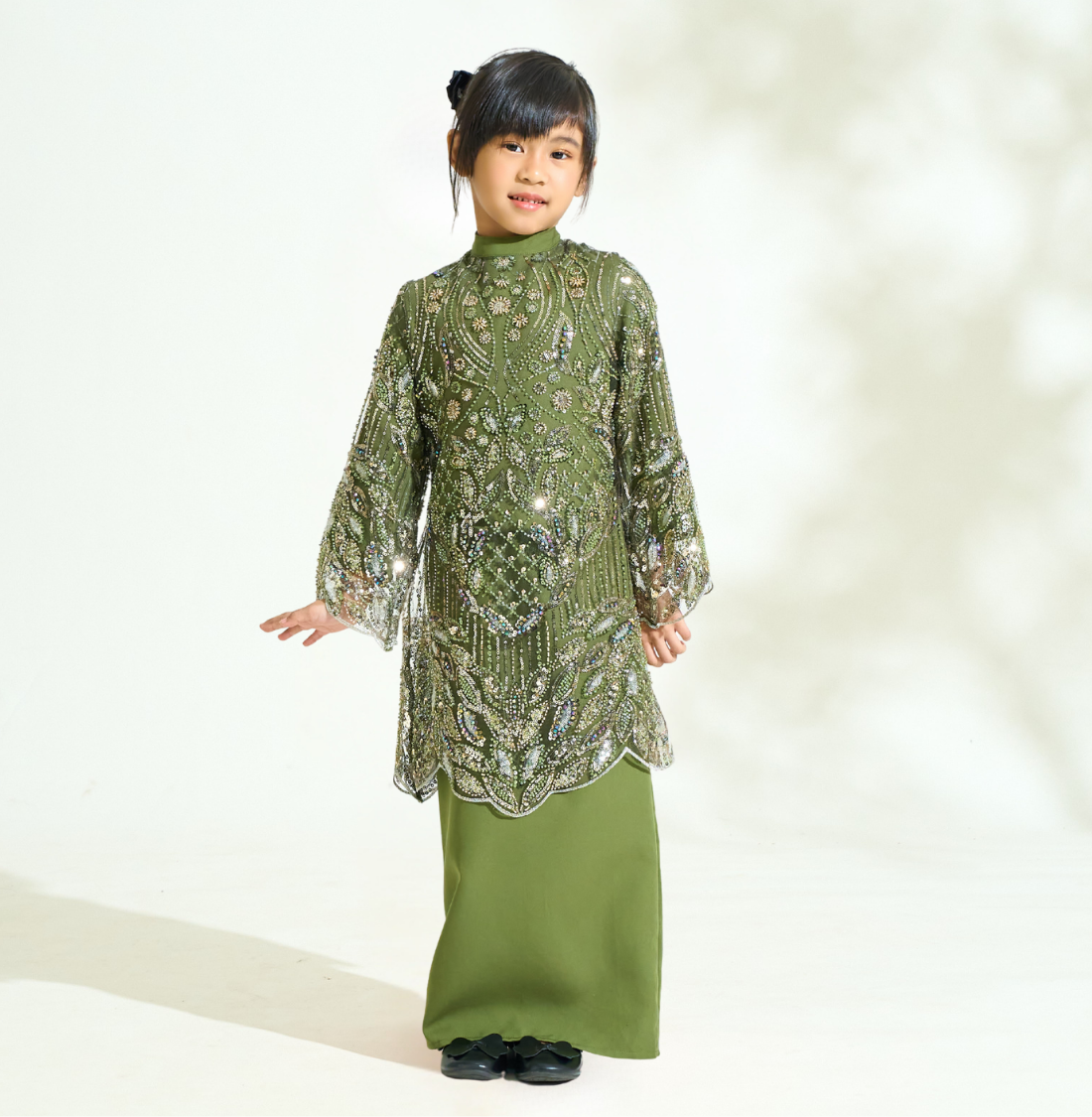 Lunara Kids in Deep Olive