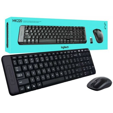 Logitech MK220 Wireless Mouse And Keyboard Combo – Homi2u Komputer