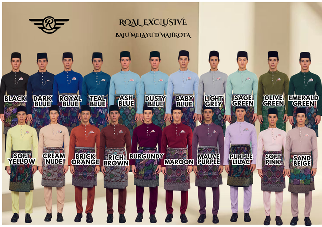 Rqal Exclusive | BAJU MELAYU D'MAHKOTA - ADULT EDITION