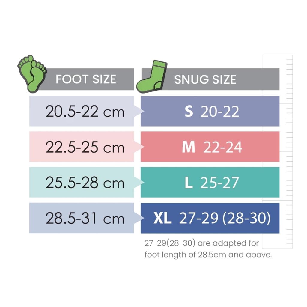 Size sock copy