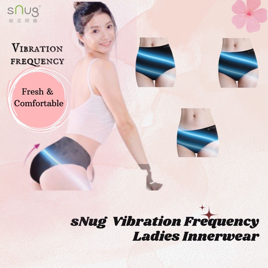 sNug Vibration Frequency Black Bamboo Charcoal Underwear 健康振频