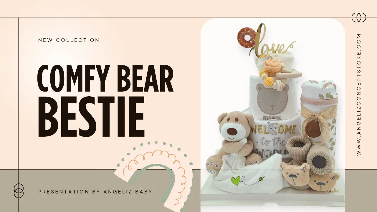 Bright, Comfort & Neutral | Angeliz Baby Gift Set Hamper for newborn & baby shower | Our hampers come with free standard shipping Malaysia-wide