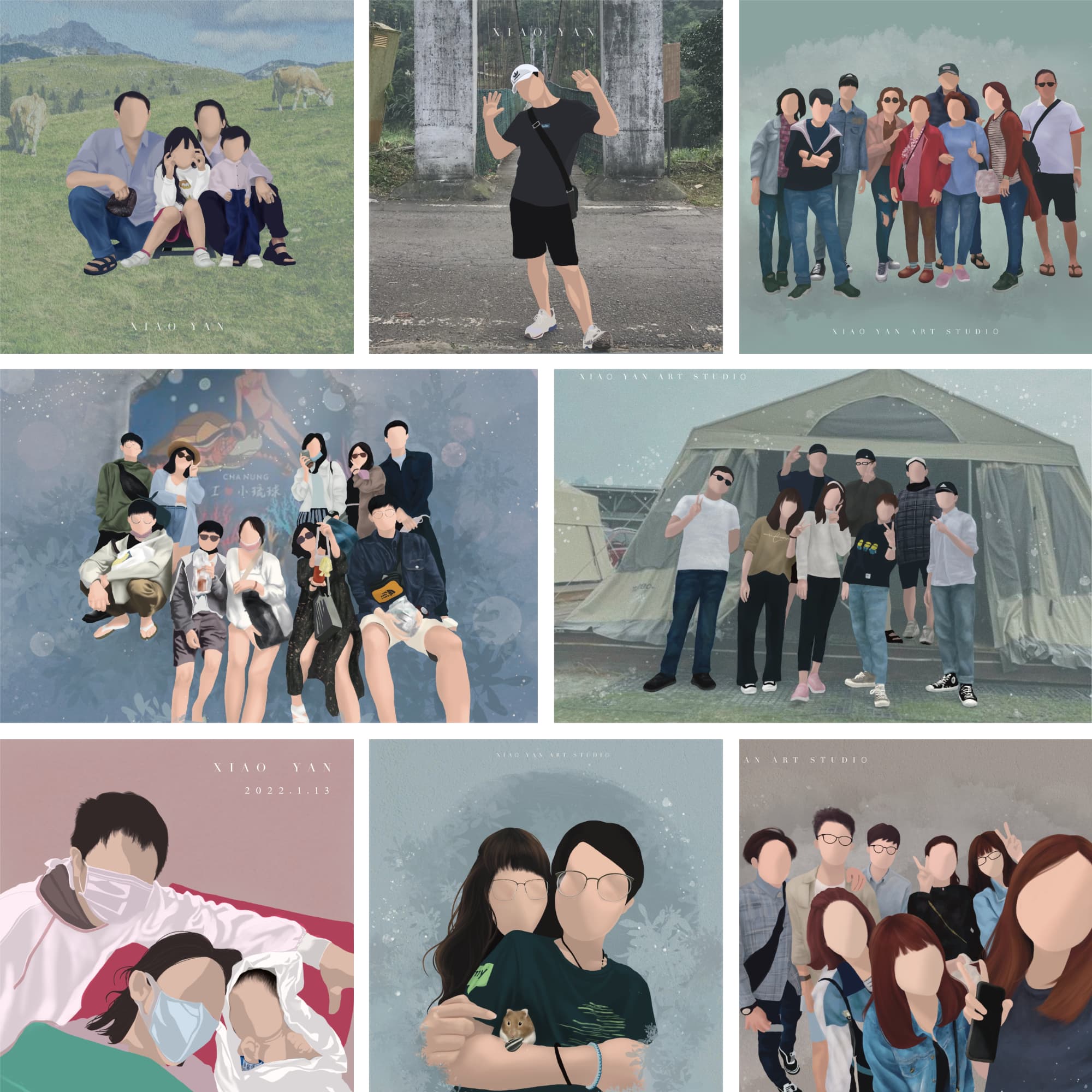 Blank 8 Grids Collage (1)