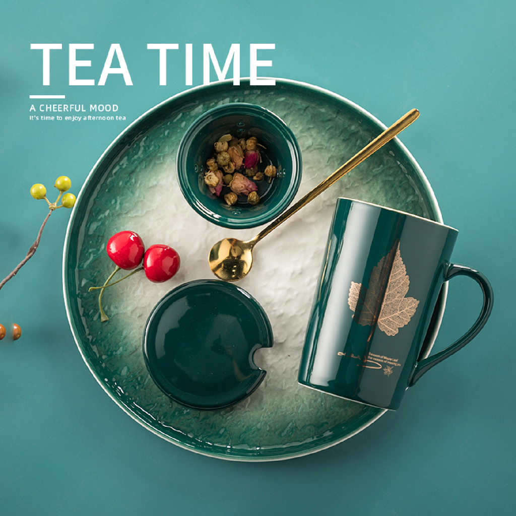 Nordic Ceramic Tea Mug with Filter
