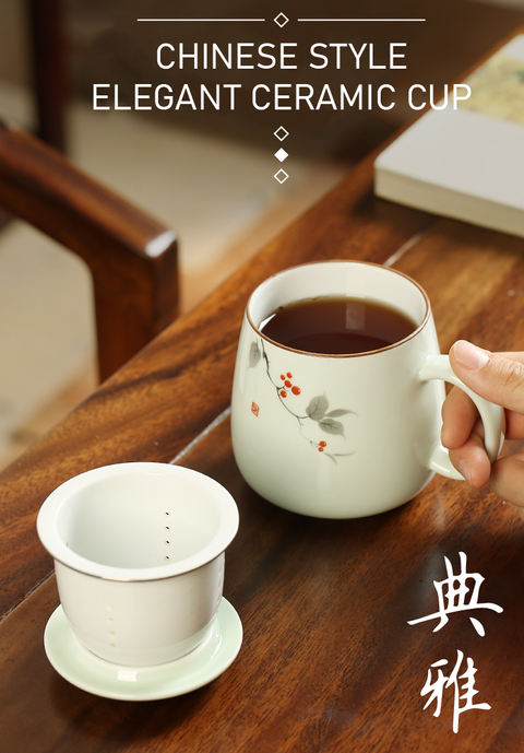 [Xhome] Porcelain Ceramic Cup with Filter and Lid, Tea Mug (5).png