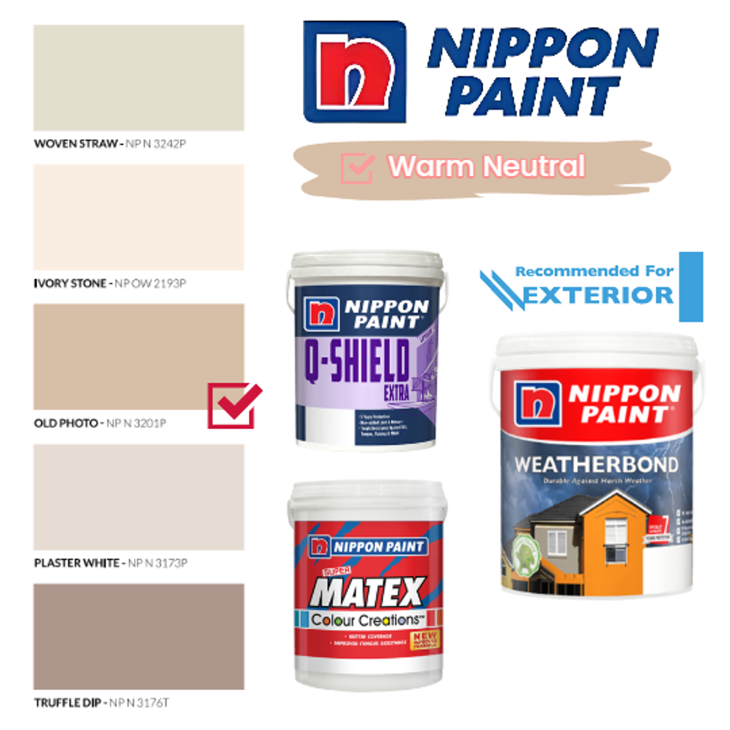 Nippon Exterior Paint WeatherbondQ-ShieldMatex - Warm Neutral & Brown Collection_2