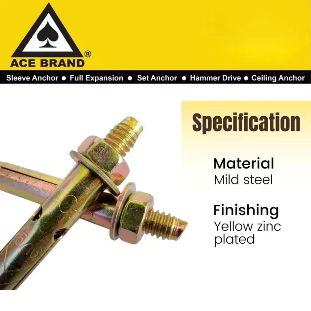 ACE Brand Sleeve Anchor Wall Plug - PJ 3