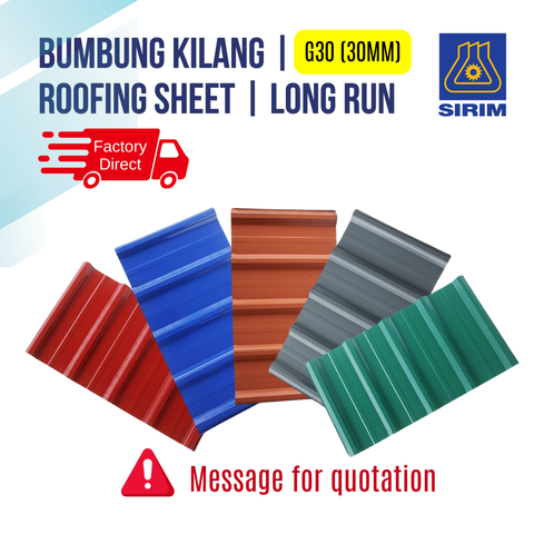 Bumbung Kilang Roofing Sheet Long Run