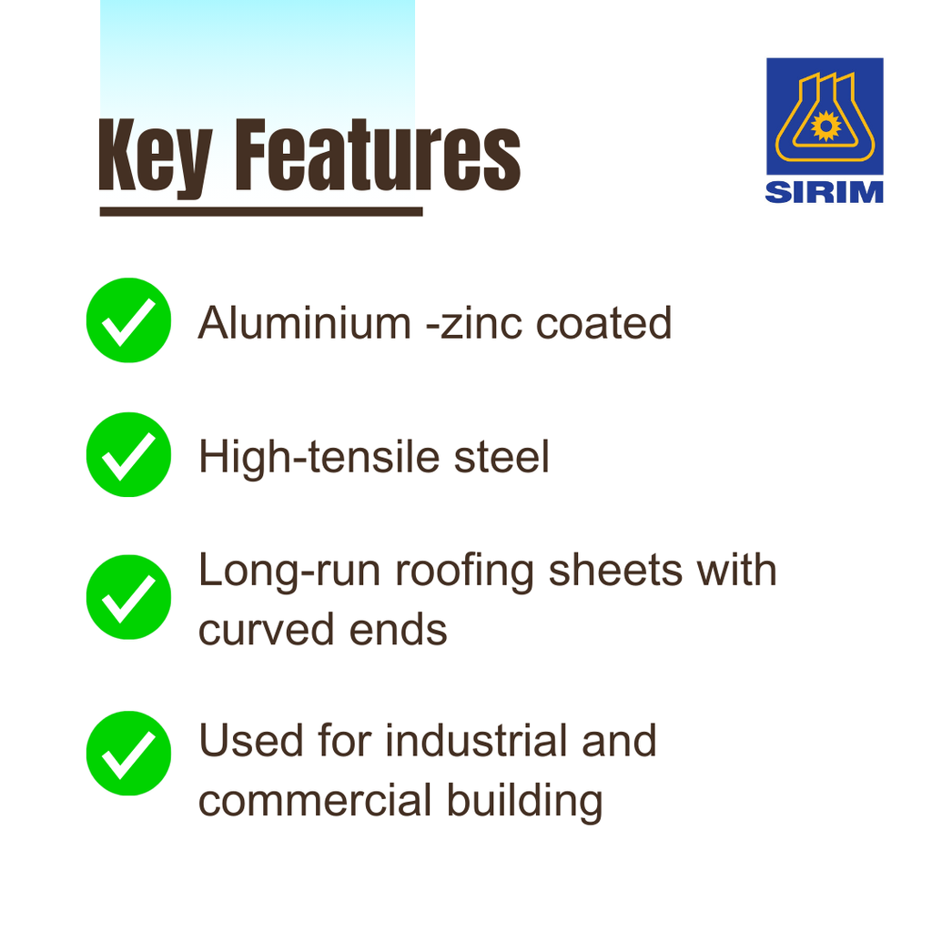 Bumbung Kilang Roofing Sheet Crimp Curved 3