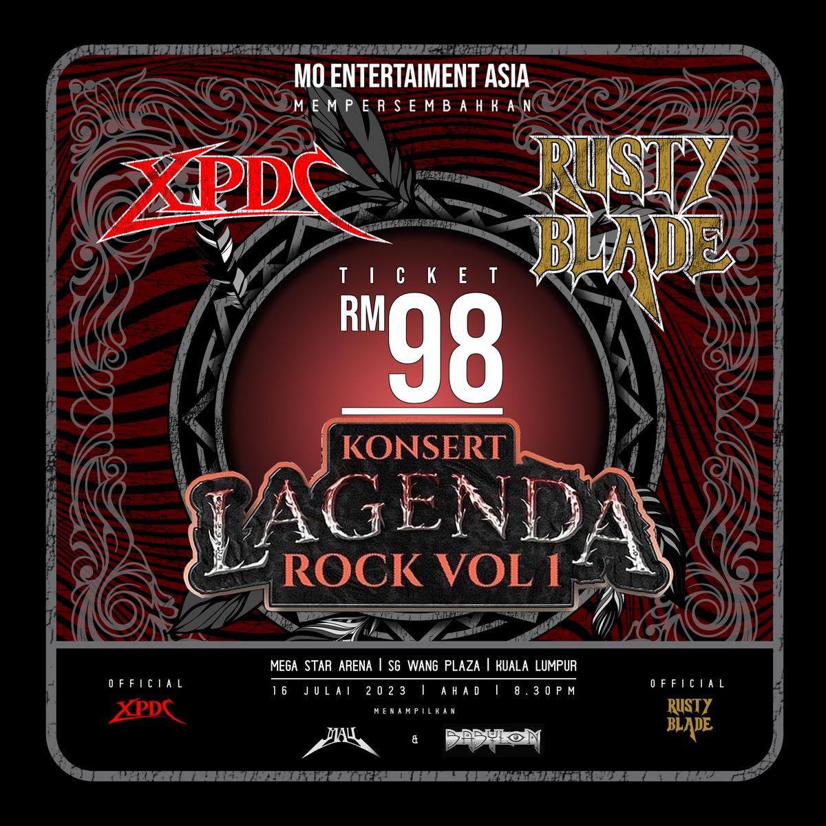 Konsert Lagenda Rock Vol. 1 (XPDC & Rusty Blade)