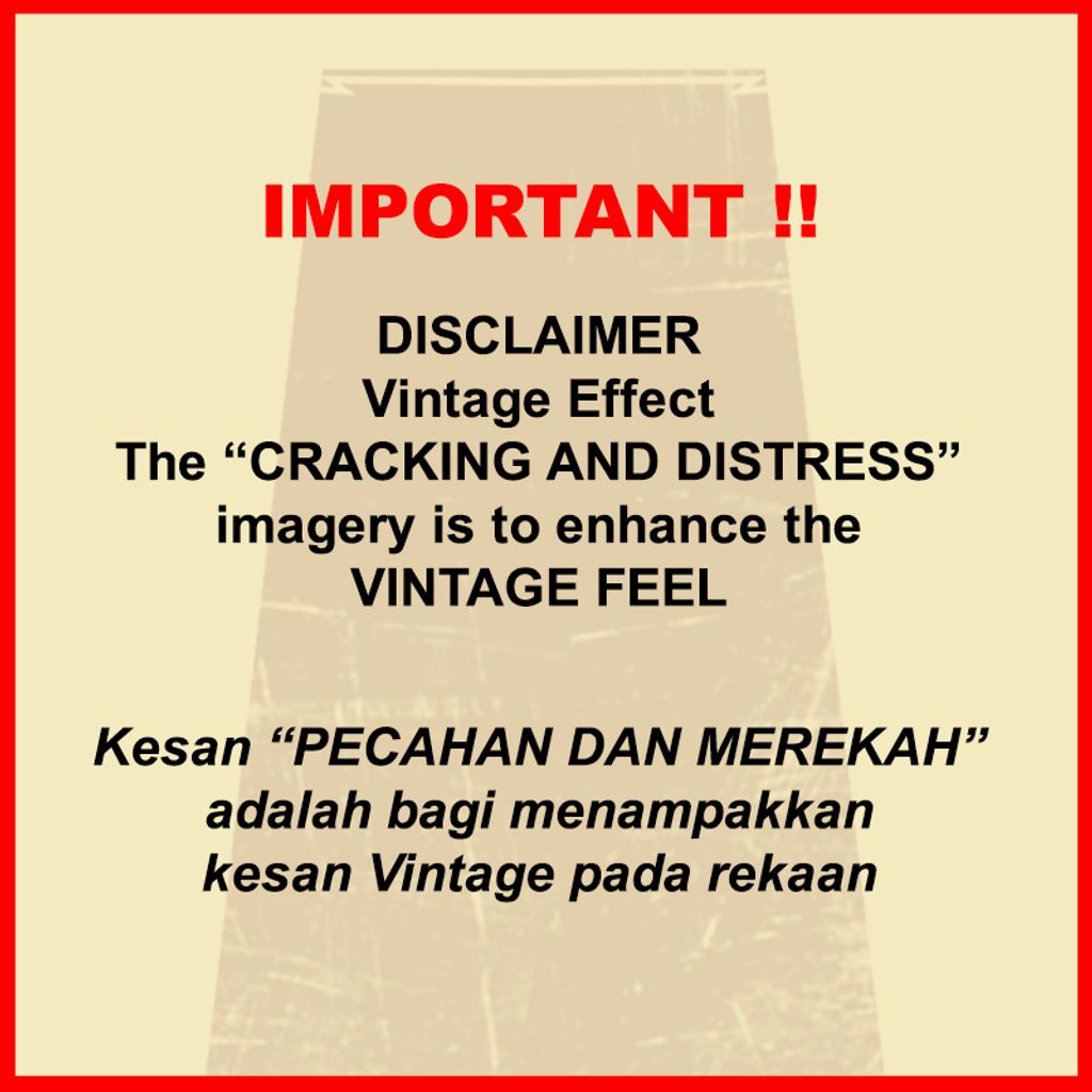 DESCLAIMER Vintage effect
