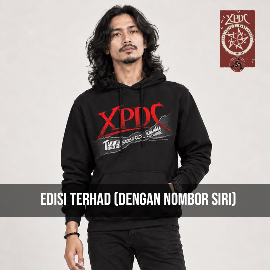 XPDC Tabik Kuasa Tiga Hooded Pullover Sweatshirt