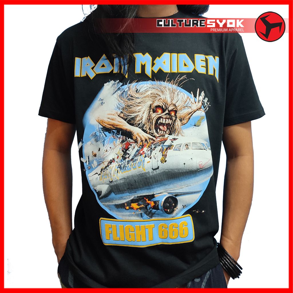 Flight666 Maiden metal band shirt Front.jpg