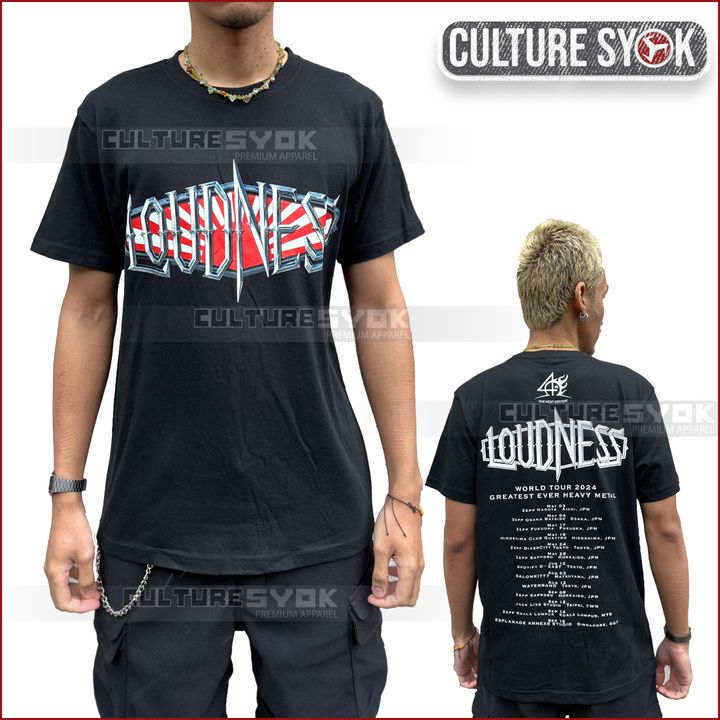 Loudness world tour 2024 metal template 2