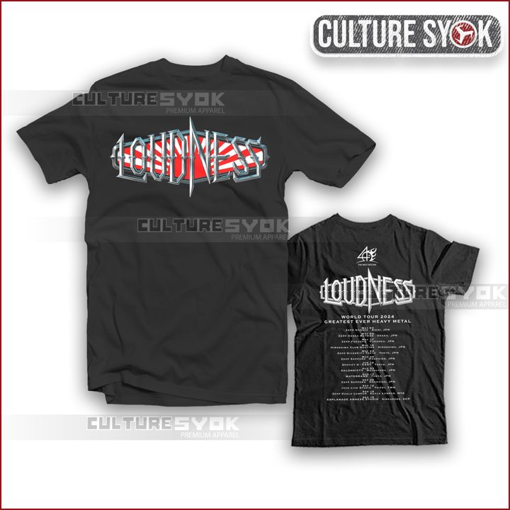 Loudness world tour 2024 Mockup metal template 2