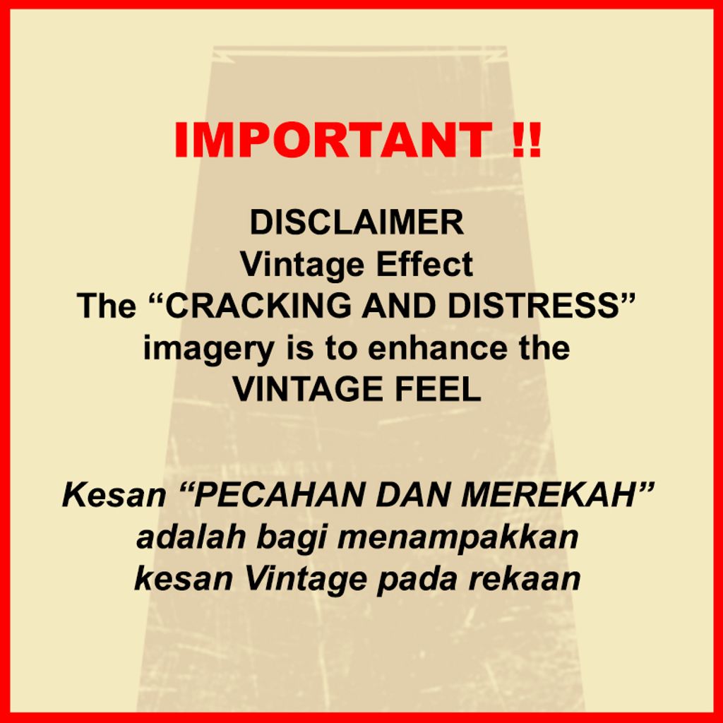 DESCLAIMER Vintage effect