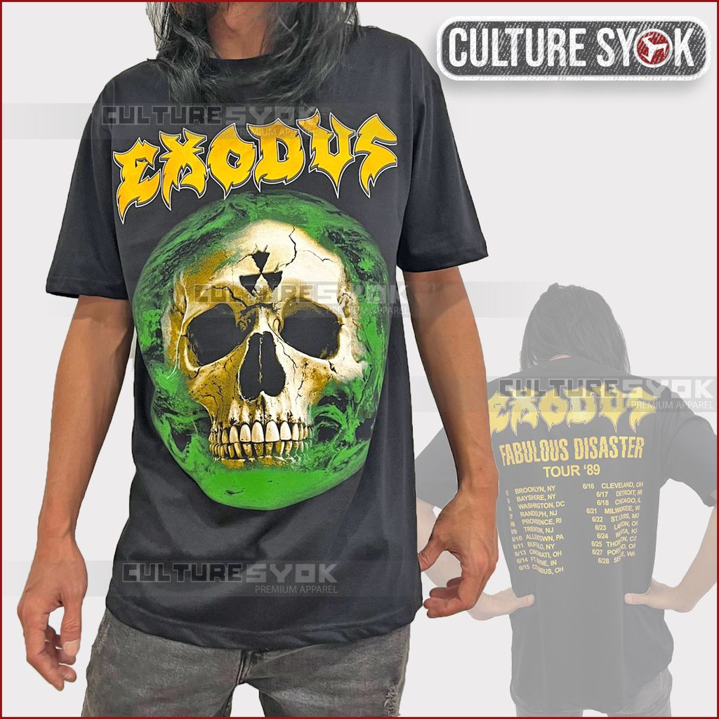 EXODUS metalshirt bandshirt template Mockup