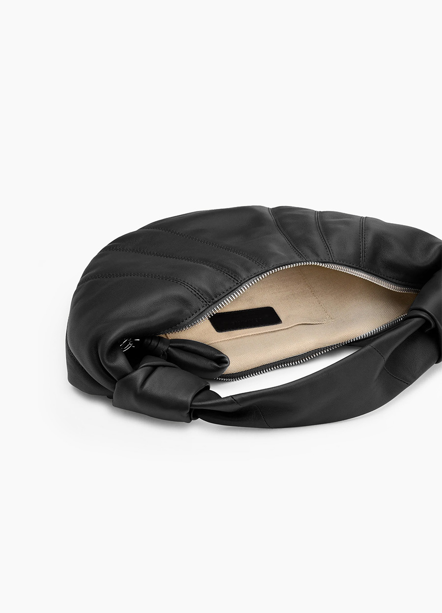 牛角腋下小號-黑-細節-白底