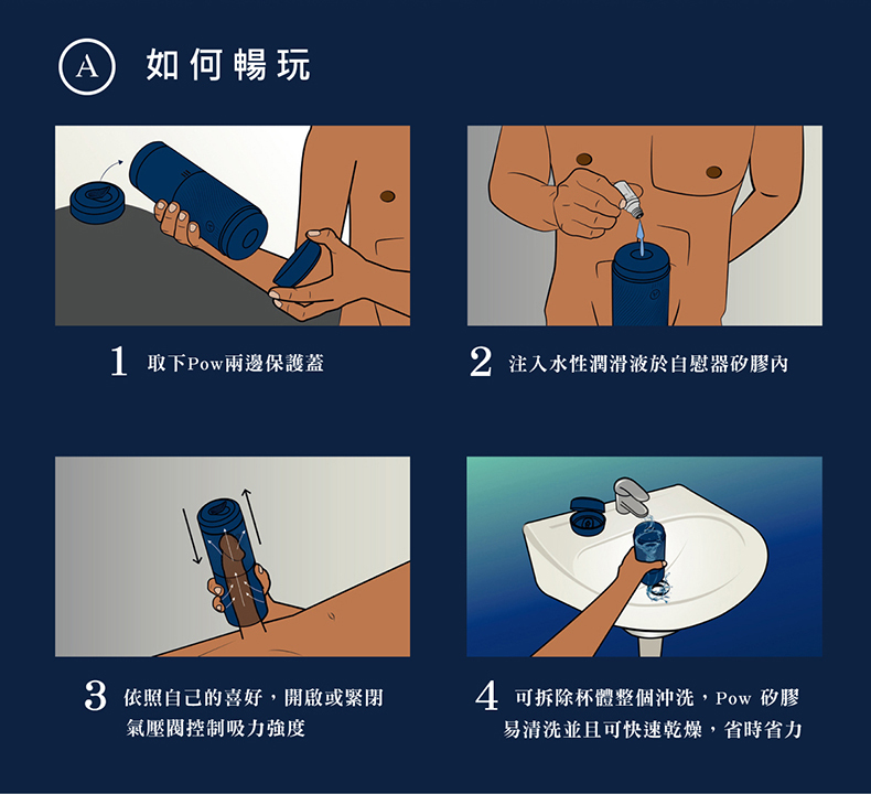 ARCWAVE Pow 頂部調節示意，展示吸力調整機制與操作方便性