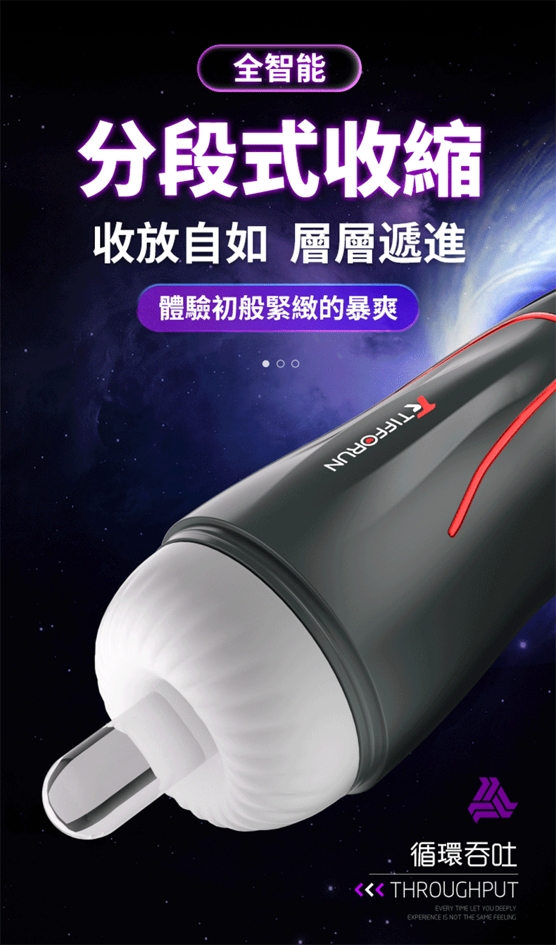 小宇宙飛機杯－液晶觸控操作，智慧黑科技數顯設計，方便調整吸吮模式