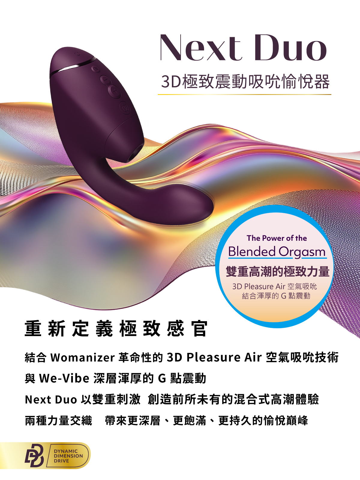 NextDuo 穿戴方式示意｜可單人使用或與伴侶互動，設計輕巧不外露