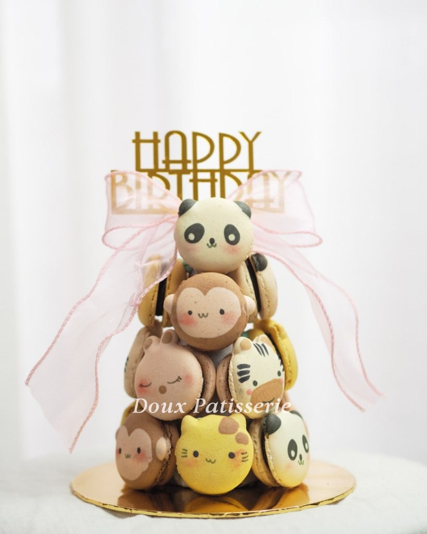 16cm Designer Macaron Tower 