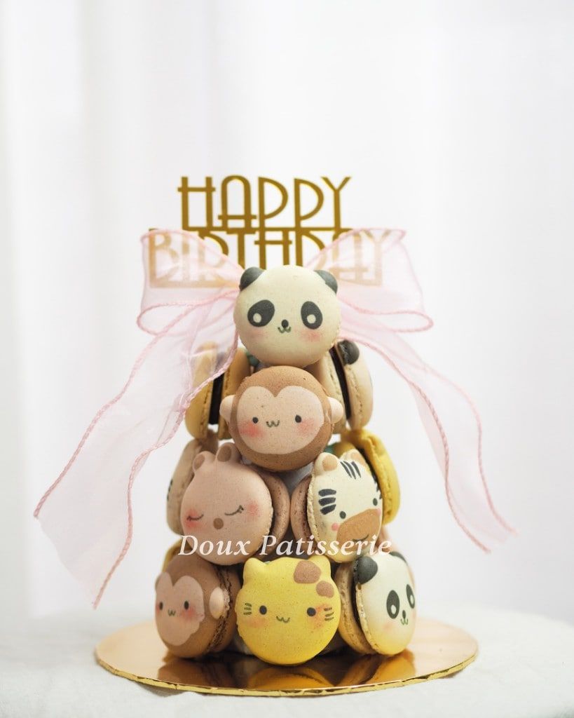 16cm Designer Macaron Tower 