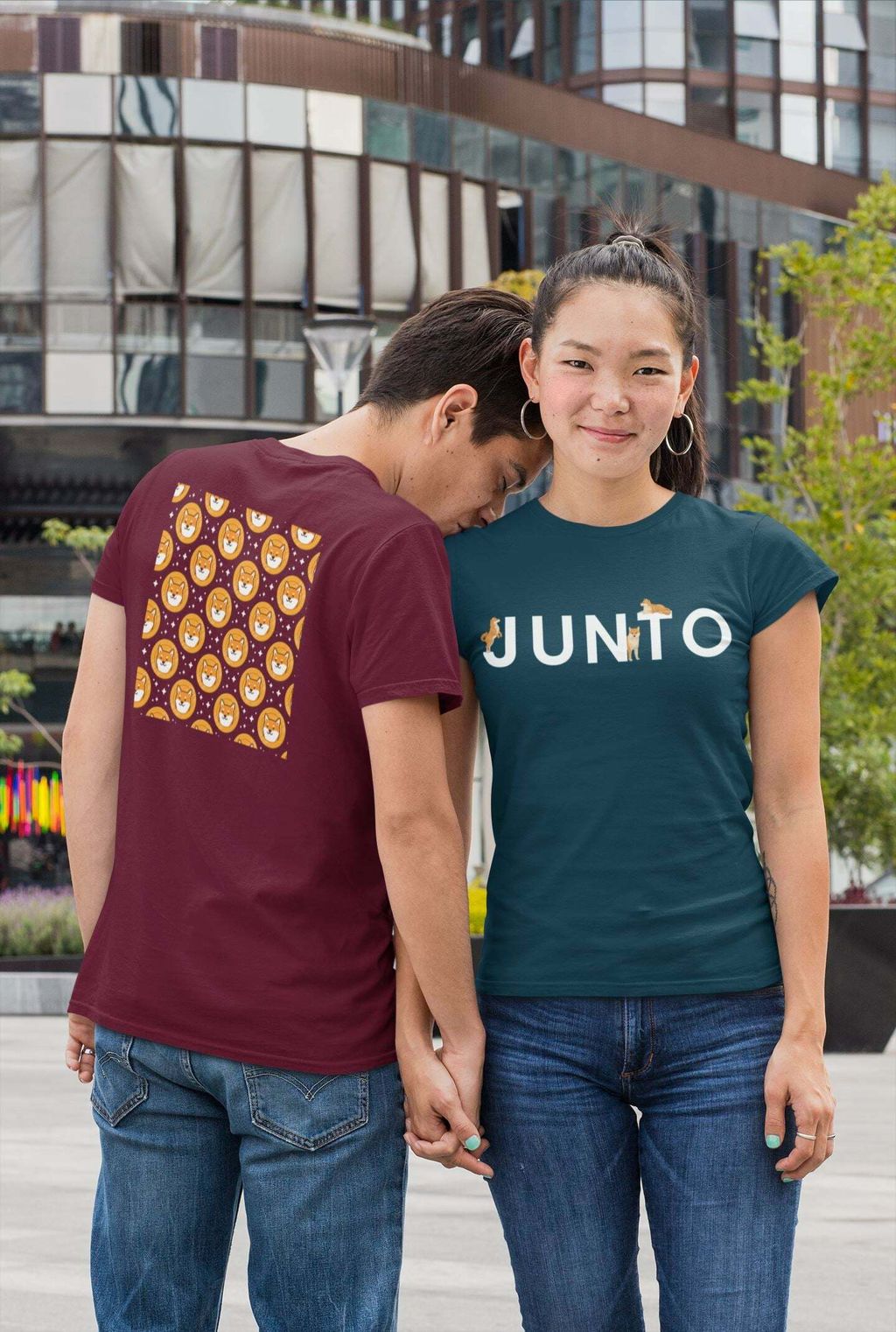 mockup-of-a-couple-wearing-t-shirts-in-the-city-29762