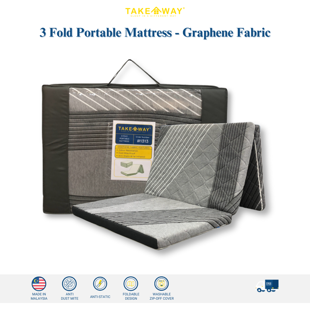 3-fold Portable Mattress (Graphene)