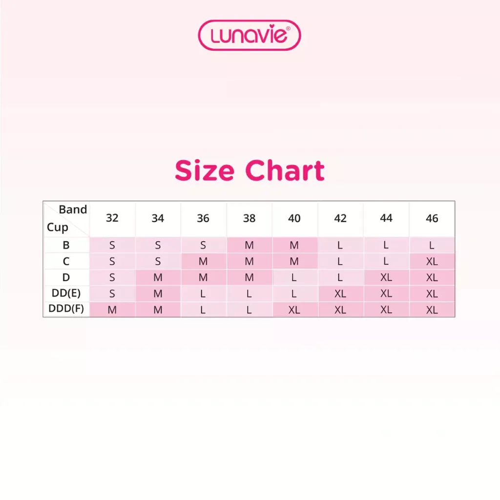 Lunavie size chart