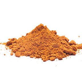 Paprika spices isolated on the white background